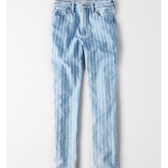 striped mom jeans american eagle